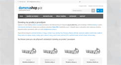 Desktop Screenshot of domena-shop.cz