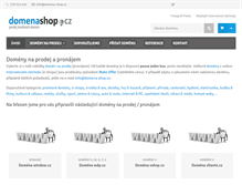 Tablet Screenshot of domena-shop.cz